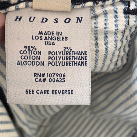 Hudson High Waist Striped Shorts - Picture 6 of 7